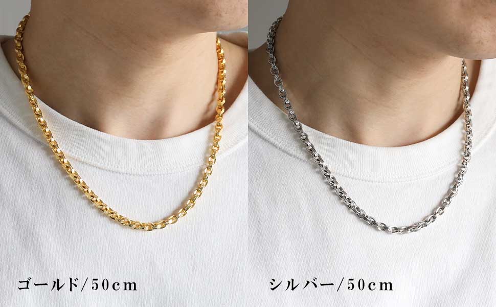 ペーパーチェーン　シルバー925 50cm 60cm シルバー 925 ペーパーチェーン ネックレス 50cm ハンドメイド