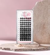 BEYELIAN Cluster Lashes D Curl 72 Pcs Individual Lash Clusters False Eyelashes Extension Natural ...