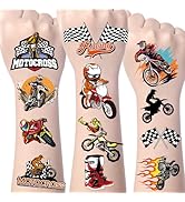 Yoyuspy Dirt Bike Temporary Tattoos - 200+ Dirt Bike Party Favors Supplies Decorations Motorcycle...