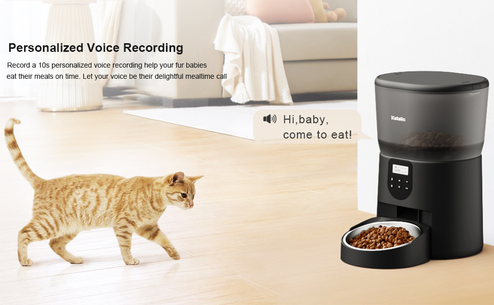 Automatic Cat Feeders, Katalic 16.9cup/140.8oz Automatic