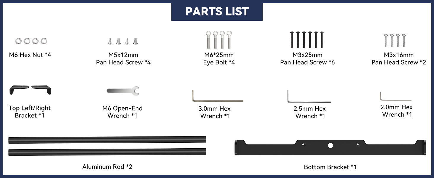 ender 3 v3 se support rods