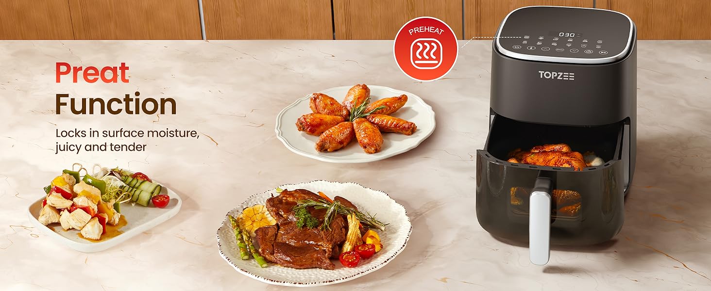 compact air fryer air fryer freidora de aire 6qt air fryer 5 qt air fryer small appliances