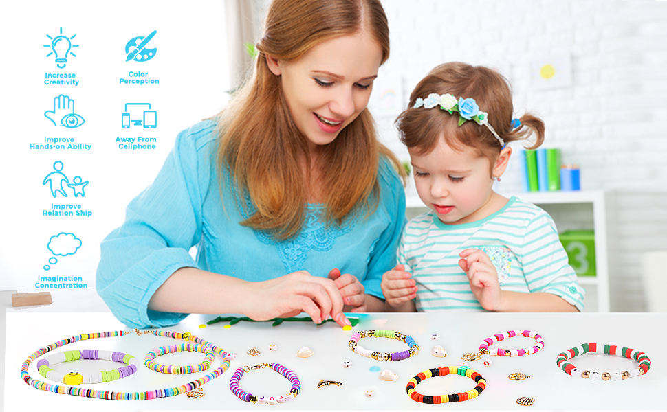 idee regalo per il compleanno di Natale  Adulti Perline Colorate di Argilla Perline Piatte Kit