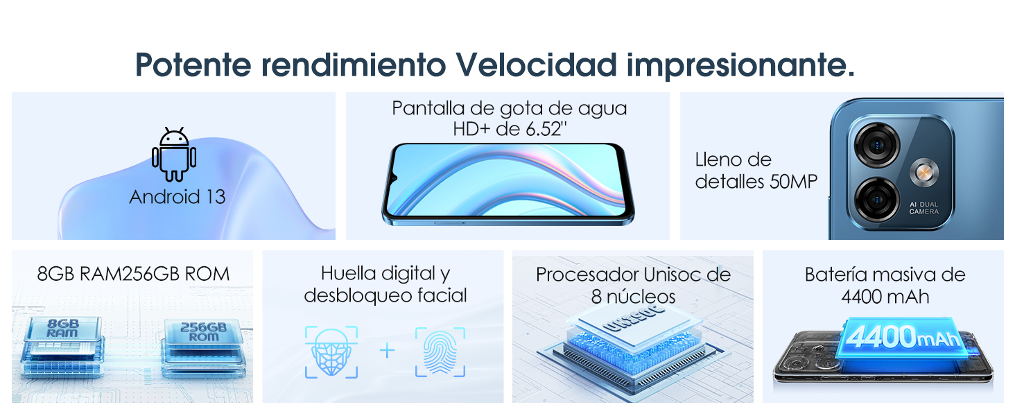 Potente rendimiento Velocidad impresionante.