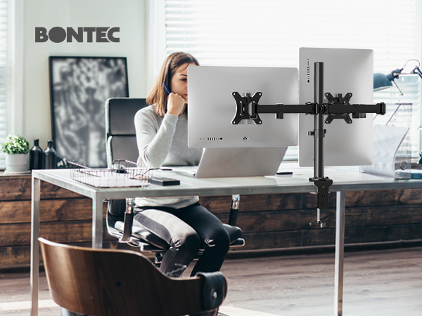 Amazon.com: BONTEC Dual Monitor Mount for 13-32 Inch LCD LED