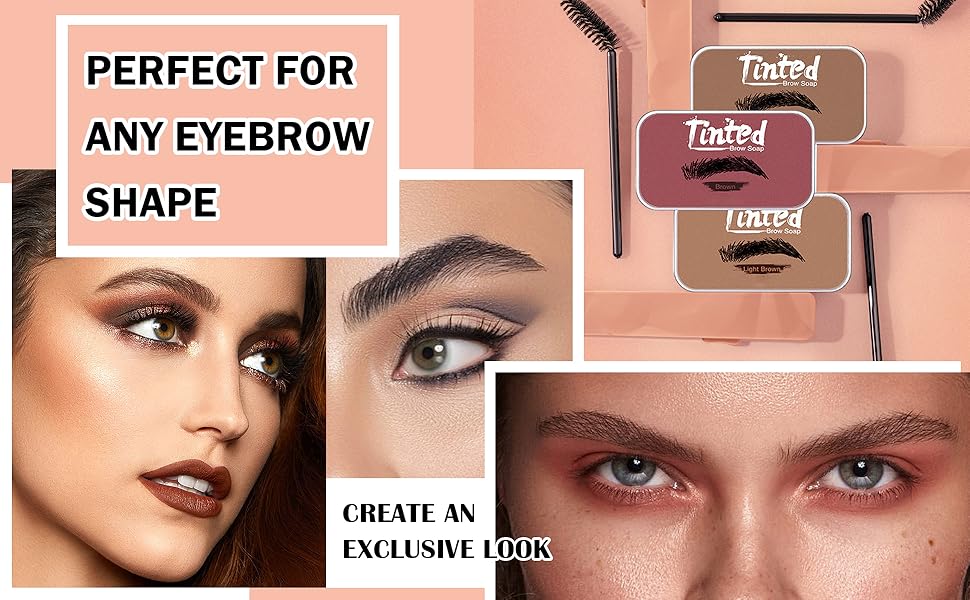 Eyebrow Soap,Eyebrow Styling Soap Tinting Kit,Waterproof