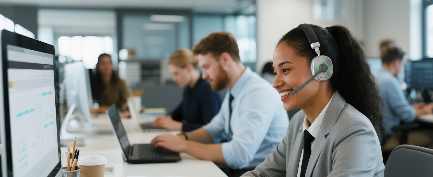 wireless call center headset