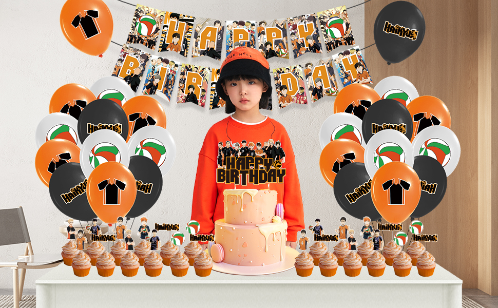 Amazon Haftss ハイキュー 誕生日 飾り付け アニメ キャラクター ハッピーバースデー バルーン ハッピーバースデー 飾り 誕生日 風船 パーティーデコレーション パーティー用品 お祝い 風船 バルーン おもちゃ