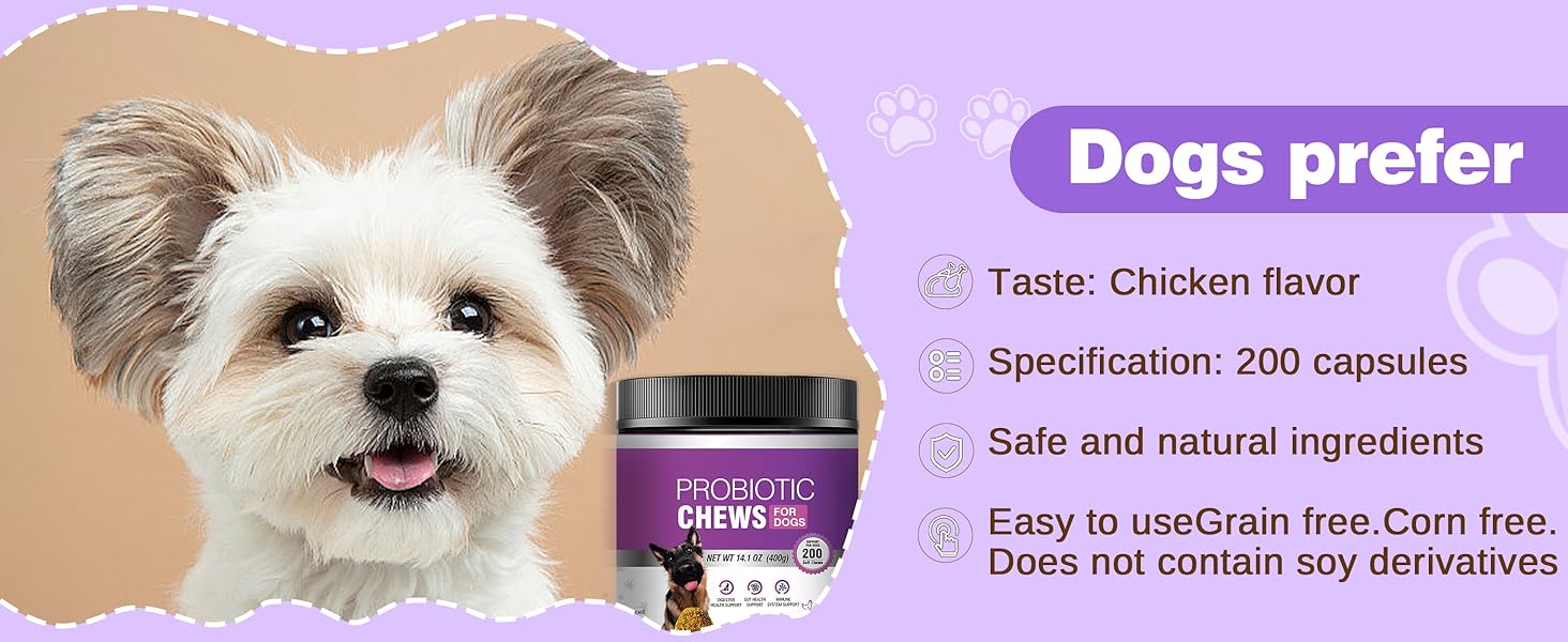 Dog Probiotic Chews