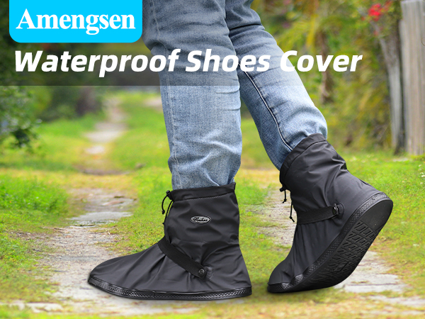 Amazon.com: Amengsen Rain Overshoes Waterproof Shoes Boots