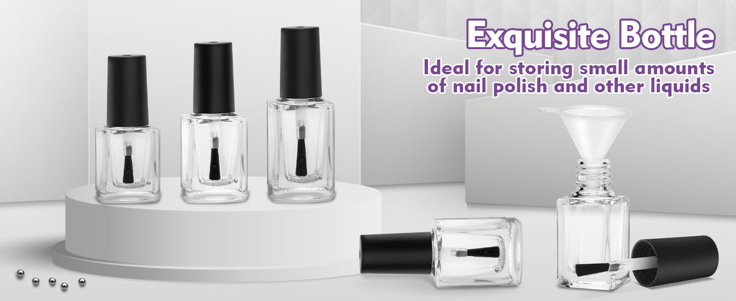 Empty Nail Polish Bottles