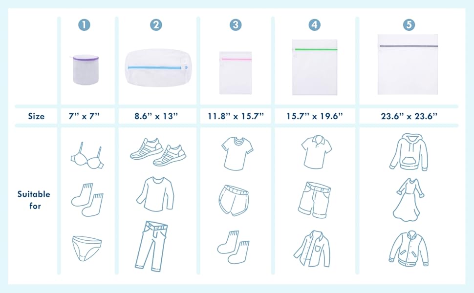 Mesh Laundry Bags Delicates Bag for Washing Machine