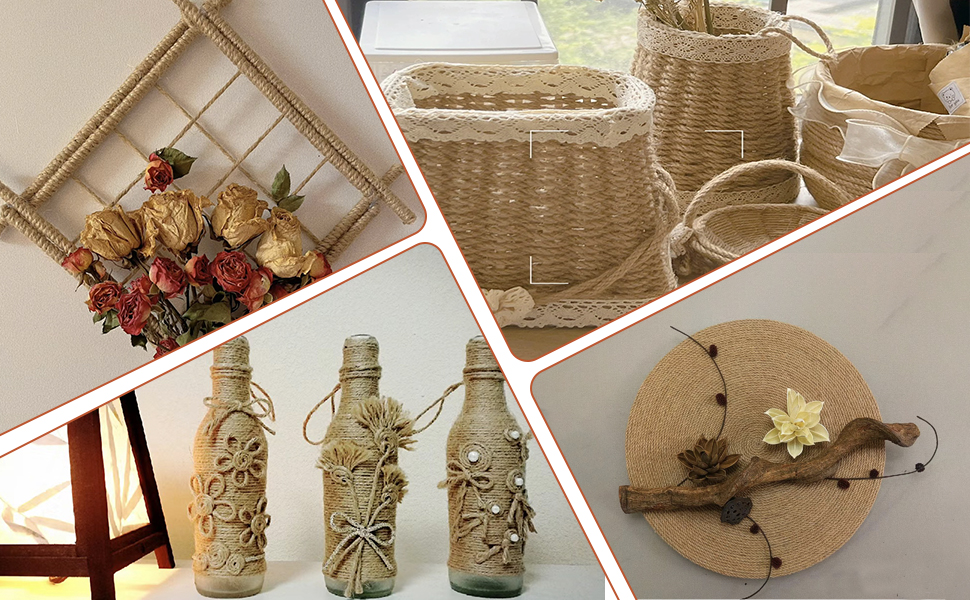 Niserelesa 50M Sisal Rope for Cat Scratchers, Cat Scratching Sisal Rope