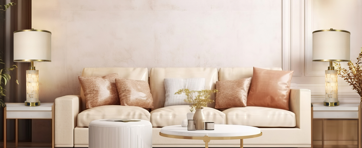 MARBLE TABLE LAMP. TABLE LAMP SET OF 2 .TABLE LAMP FOR LIVING ROOM. NIGHTSTAND  LAMP FOR BEDROOM