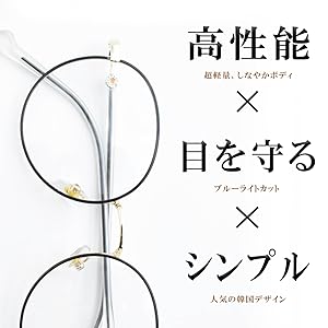 Amazon.co.jp: LACCL (ラクル) ブルーライトカット 丸メガネ