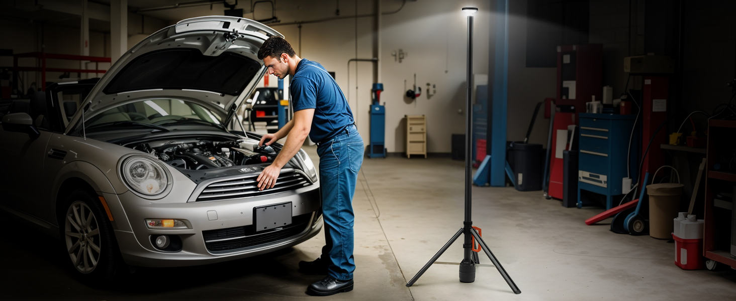 rechargeable led work light with stand