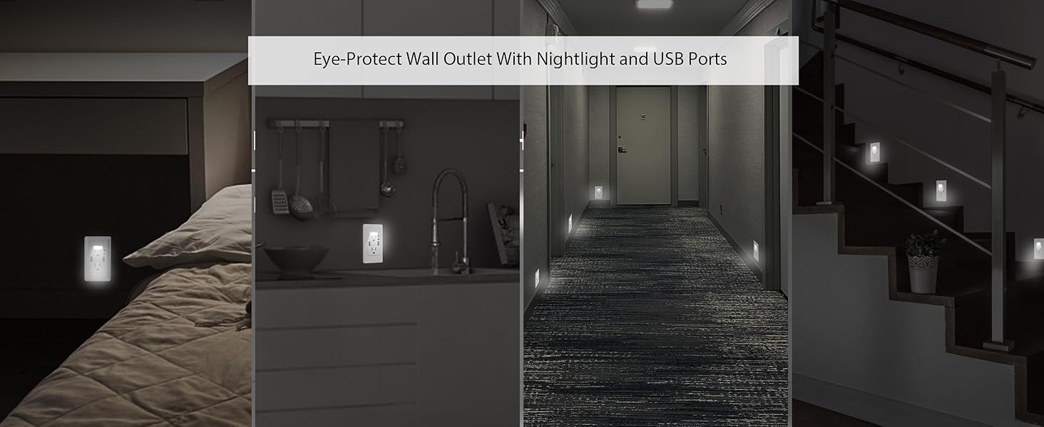 USB Outlet with Night Light