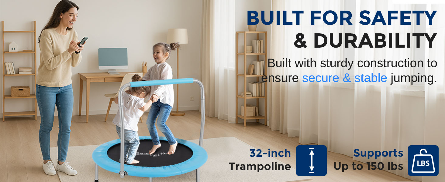 rebounder pad toddler small pole little super kit bounce fitness exercise gym