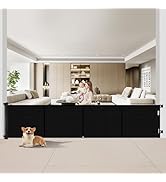 Upgrade 200 inch Retractable Baby Gates Extra Wide with Reinforced Strip Design to Prevent Crawli...