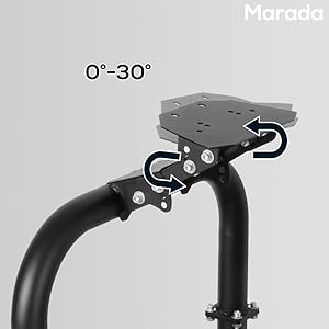 Marada Driving Simulator Cockpit with Monitor Stand
