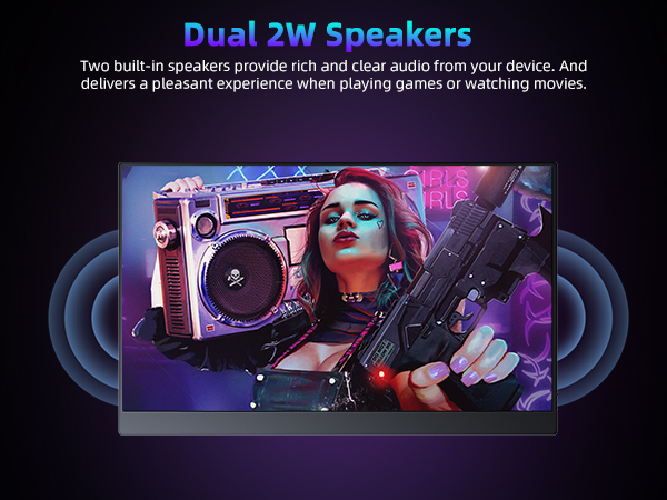Dual 2W Speakers