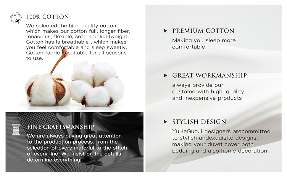 YuHeGuoJi Boho Floral Duvet Cover King 100 Cotton Beige Flower Duvet