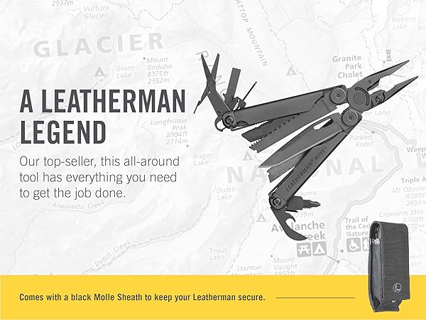 A Leatherman Legend—Our top-seller, this all-around tool has everything you need to get the job done