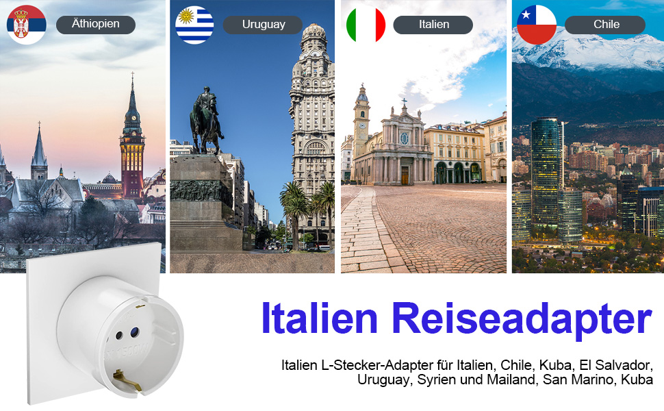 Braucht Man In Italien Einen Adapter Für Die Steckdose www.amazon.de