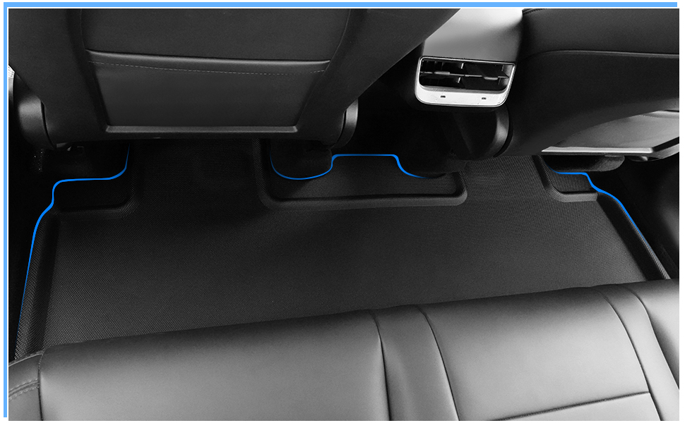 Tesla Model Y Floor Mats 6pcs All Weather Floor Mats for