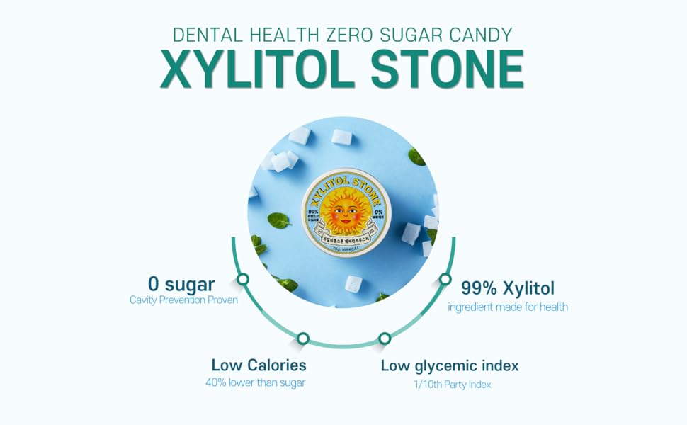 Xylitol Stone Sugar Free GuiltFree Candy 100 Finnish