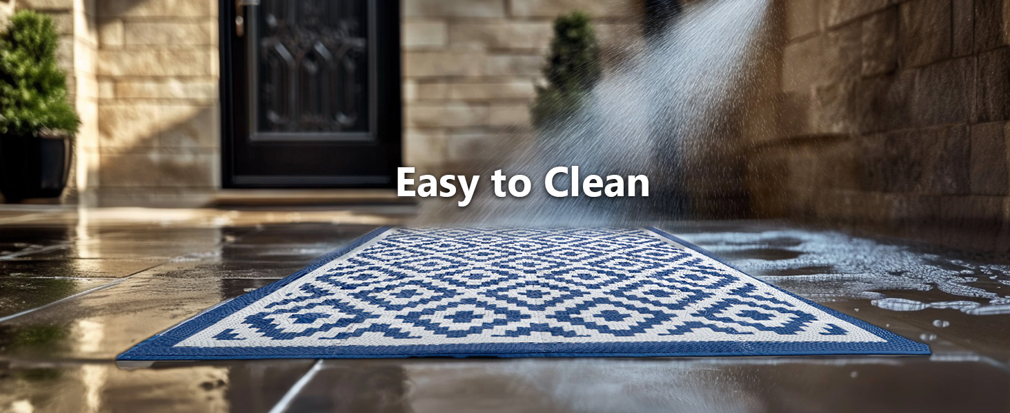 outdoor rug waterproof easy to clean