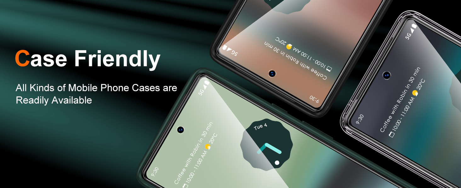 [3 Pack] UniqueMe Screen Protector Compatible for Google Pixel 6a