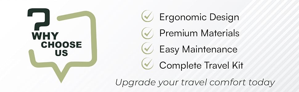 Relaxd Travel Pillow for Adults | Adjustable Memory Foam Neck Pillow for Travel | 360 Degree Neck Support | Removable Pillow Case | Includes Eye Mask, Earplugs, Travel Bag | Dark Grey | UK Brand 21 Why Choose Us