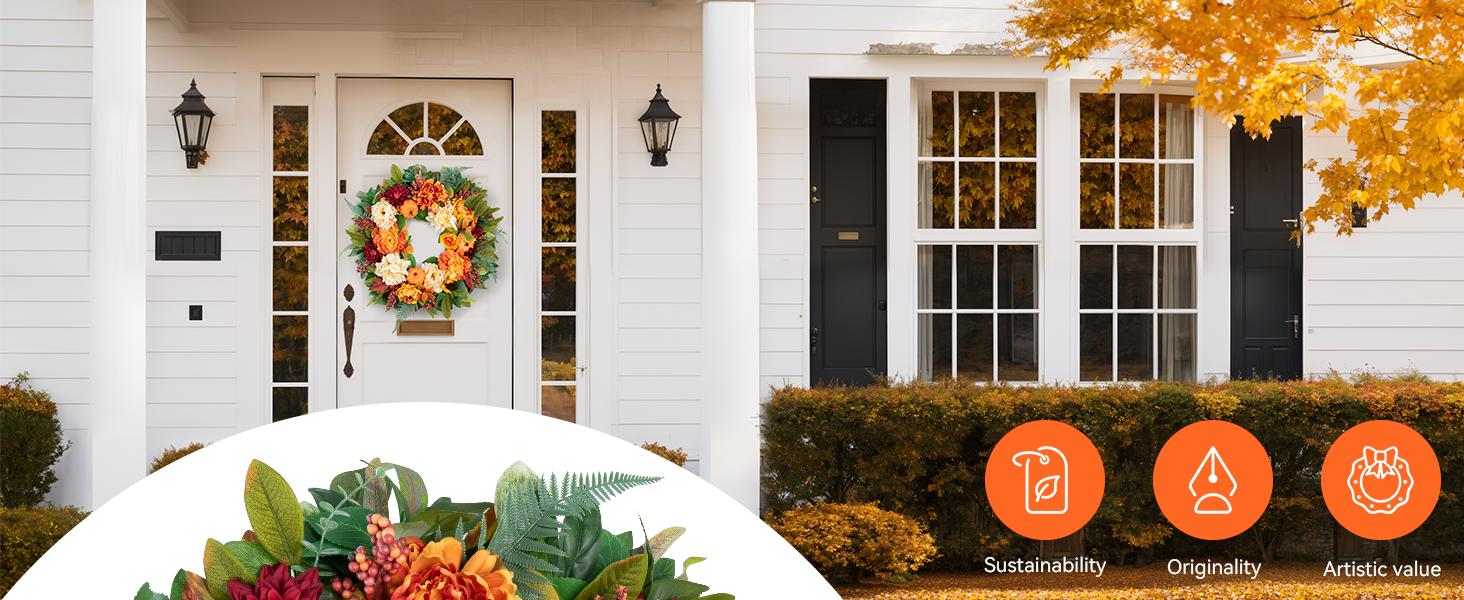 fall wreaths for front door