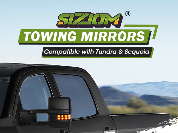 ハッピースマイルです Amazon.com: SIZIOM Towing Mirrors for 2007-2021 Tundra