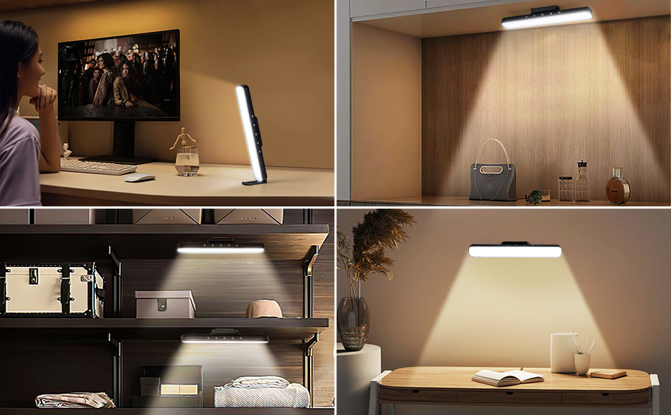 ZMinghtx Rechargeable Light Bar,60LED 5W Wireless Dimmable Touch Bunk