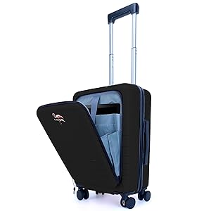 Bagage à main de 20 pouces Valise cabine Bagage à main Valise rigide avec ouverture frontale 