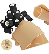 Emalla Tattoo Grip Tape and 3mm Skin Kit - 17Pcs 3MM Fake Tattoo Skin Practice and Grip Wrap Kit ...