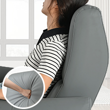 electric recliner with overstuffed backrest