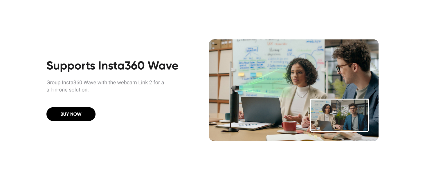 Supports Insta360 Wave