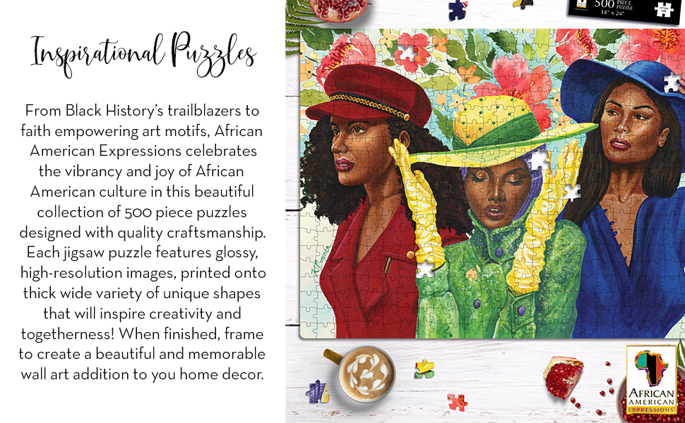 African American Expressions Praises Go Up Puzzle 500