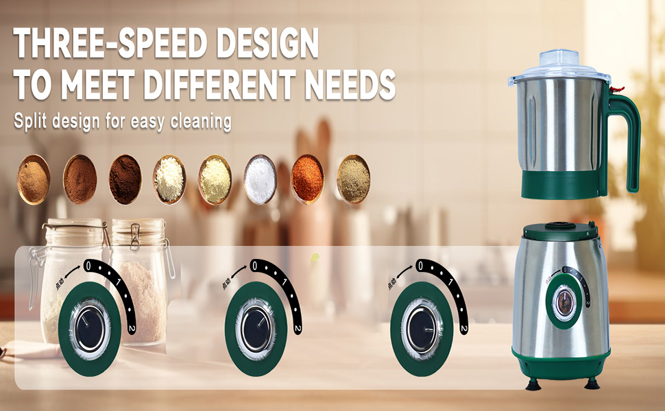 YESMAX Electric Spice and Nut Grinder, 500W, 600ML Capacity, Stainless Steel Blades, Coffee Grinder 21 .