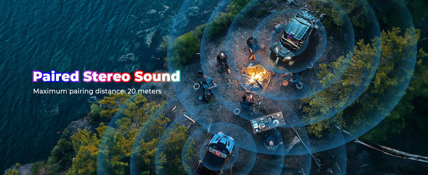 kemimoto utv soundbar bluetooth waterproof