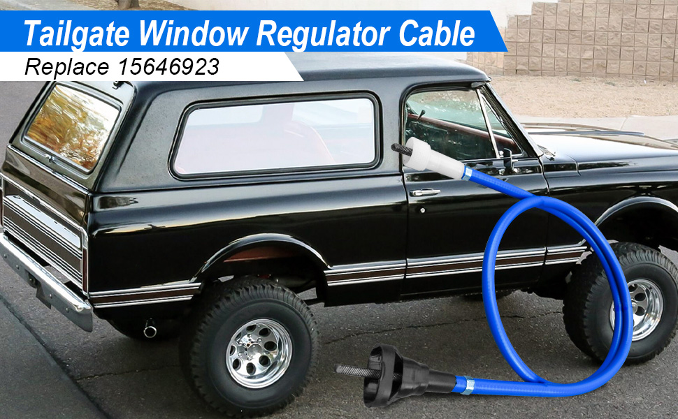 QLZOZB Tailgate Window Regulator Cable Replace 15646923 Fit