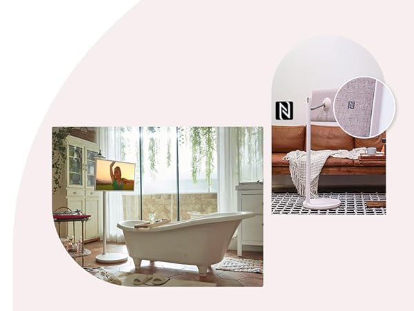 StanbyME features NFC allowing you to wirelessly mirror content from your phone, tablet, or laptop.