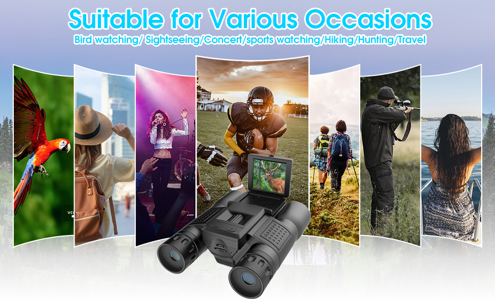 Binoculars with built in camera