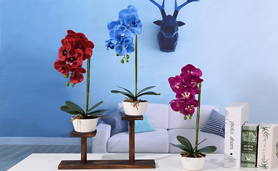 Silk Orchid Fake Flowers For Decoration Artificial Orchid Plants Fake