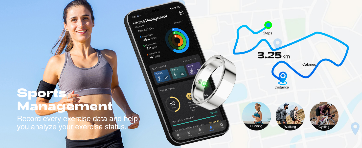 Smart Ring for Women Men