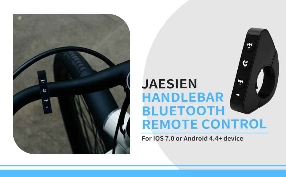 Jaesien Handlebar Bluetooth Remote Control,Waterproof