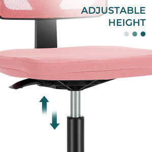 Desk Chair - Armless Mesh Office Chair. Ergonomic Computer Desk Chair